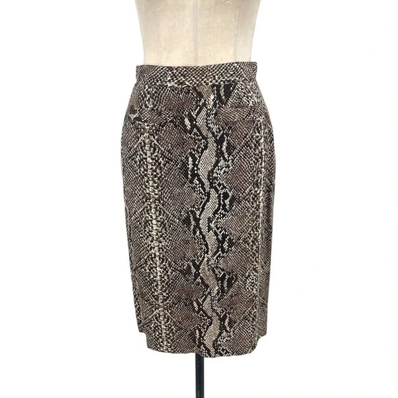 Flora Kung New York Vintage Snakeskin Printed 2-Piece Skirt Suit Set Size 4‎ - Picture 11 of 14
